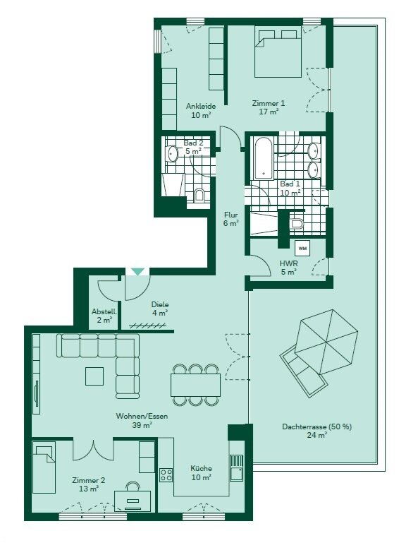 Penthouse zum Kauf provisionsfrei 760.000 € 3 Zimmer 145 m²<br/>Wohnfläche 3.<br/>Geschoss Kronberg Kronberg im Taunus 61476