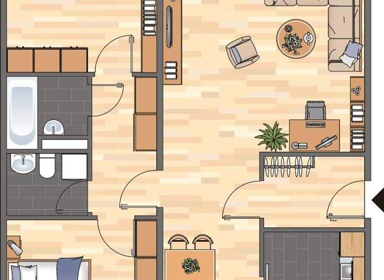 Wohnung zur Miete 628 € 3 Zimmer 85,1 m² 2. Geschoss Eiderstraße 22 Weststadt Braunschweig 38120