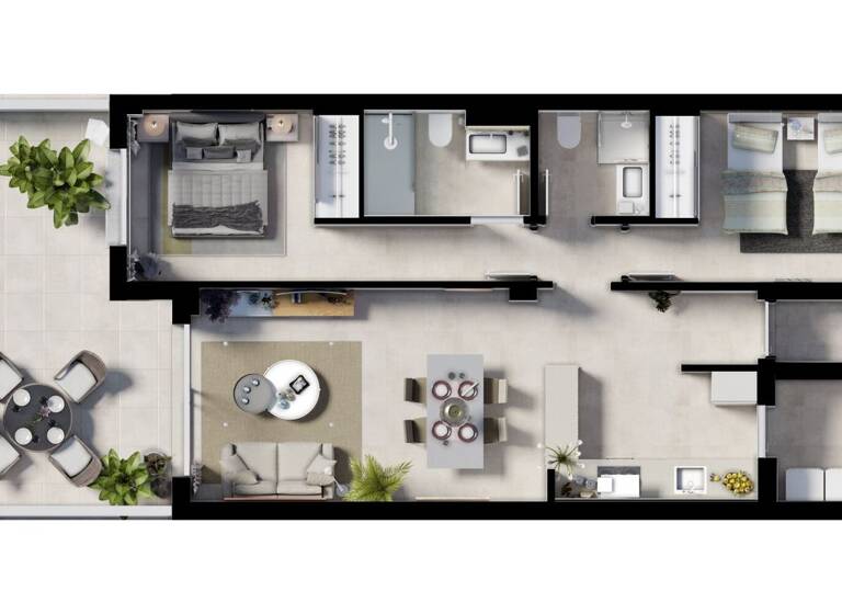 Wohnung zum Kauf - Erstbezug 378.400 € 3 Zimmer 56,4 m² Palma 07556