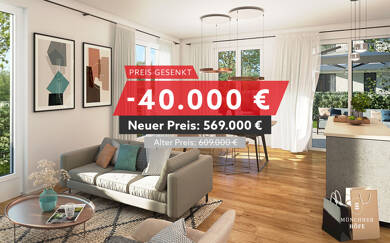 Wohnung zum Kauf - Neubau provisionsfrei 569.000 € 2 Zimmer 52,2 m² EG frei ab 01.06.2026 Industriestraße 30 Aubing-Lochhausen-Langwied München 81245
