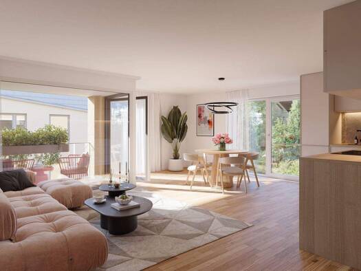 Wohnung zum Kauf - Neubau provisionsfrei 365.800 € 2 Zimmer 65,9 m² 1. Geschoss frei ab 01.10.2028 Flein 74223