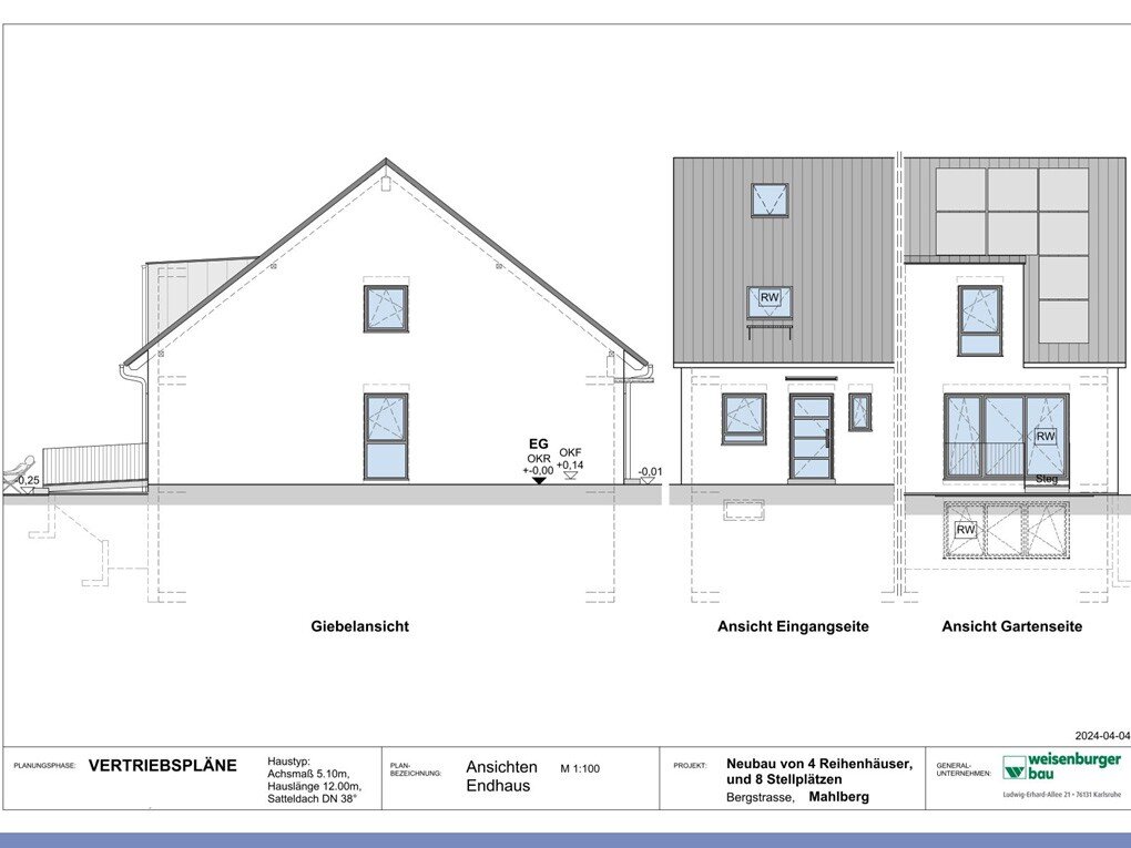 Reihenendhaus zum Kauf 499.500 € 4 Zimmer 126 m²<br/>Wohnfläche 257 m²<br/>Grundstück Mahlberg Mahlberg 77972