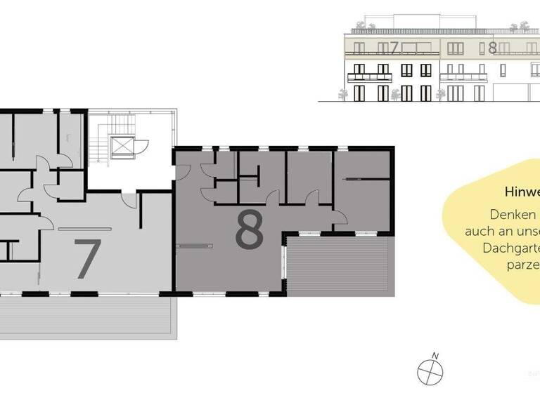 Penthouse zum Kauf - Erstbezug 595.000 € 4 Zimmer 108 m² 3. Geschoss Alte Heerstraße 94 Rohrsen Hameln / Rohrsen 31789