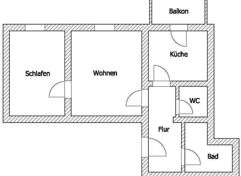 Wohnung zur Miete 300 € 2 Zimmer 47,5 m² EG frei ab 01.06.2026 Leckwitzer Str. 9 Strehla 01616
