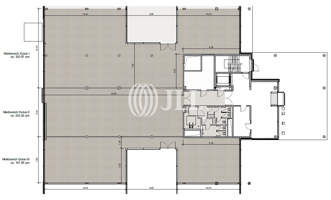 Bürofläche zur Miete provisionsfrei 14,50 € 4.636 m²<br/>Bürofläche ab 145 m²<br/>Teilbarkeit Ostend Frankfurt am Main 60314