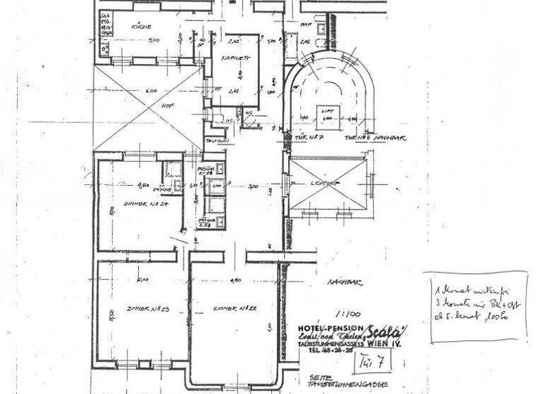 Wohnung zur Miete 4.440 € 5 Zimmer 222,2 m² 1. Geschoss Taubstummengasse Wien 1040