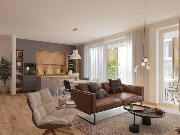 Wohnung zum Kauf - Neubau 575.071 € 3 Zimmer 95,4 m² 1. Geschoss frei ab 31.12.2027 Kohlenstraße 29 Zentrum-Süd Leipzig 04107