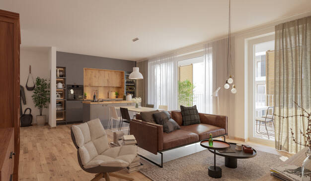 Wohnung zum Kauf - Neubau 575.071 € 3 Zimmer 95,4 m² 1. Geschoss frei ab 31.12.2027 Kohlenstraße 29 Zentrum-Süd Leipzig 04107