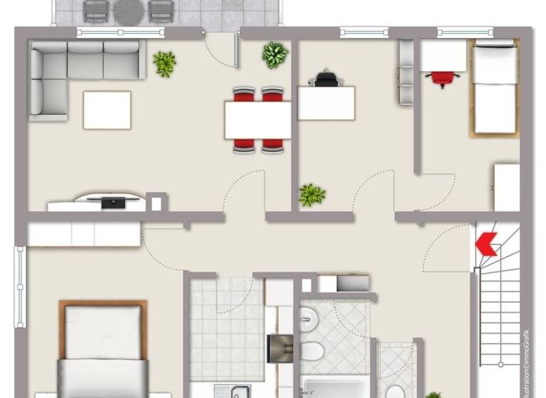 Wohnung zum Kauf 199.000 € 4 Zimmer 66 m² 1. Geschoss Backnang 71522