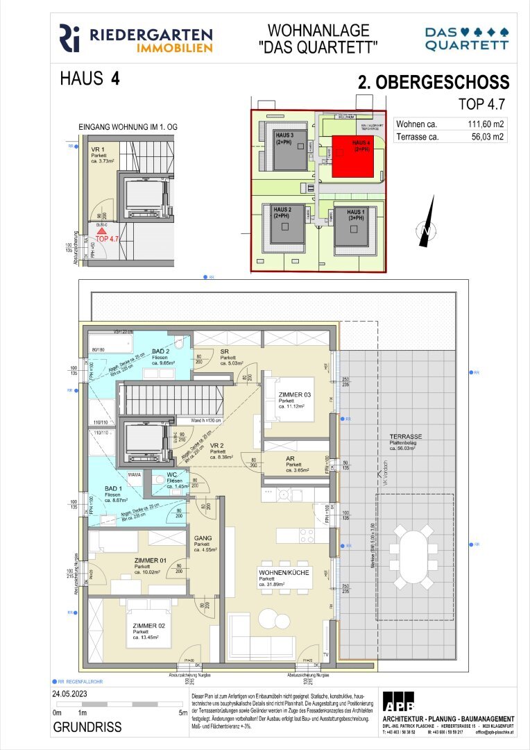 Penthouse zum Kauf 1.170.000 € 4 Zimmer 111,6 m²<br/>Wohnfläche 3.<br/>Geschoss Velden am Wörther See 9220