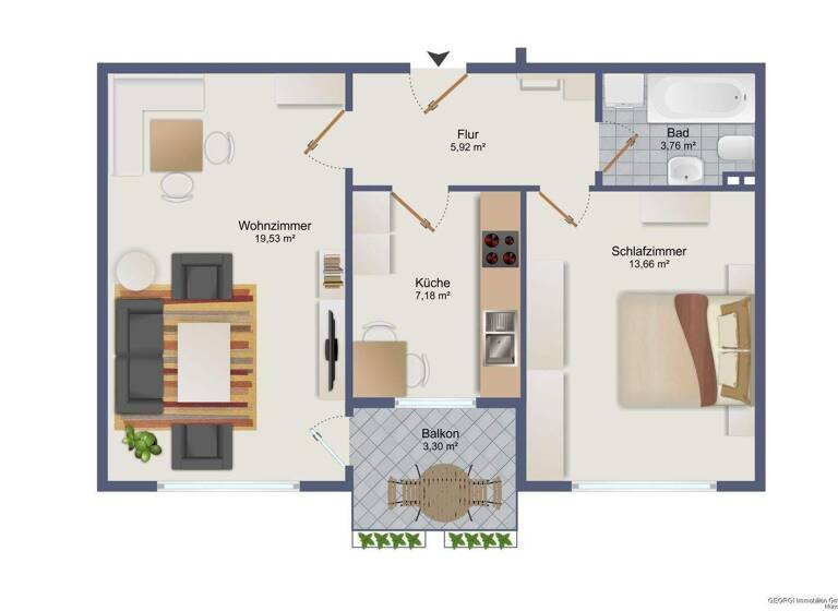 Wohnung zum Kauf 250.000 € 2 Zimmer 52 m² 1. Geschoss Fürstenfeldbruck 82256