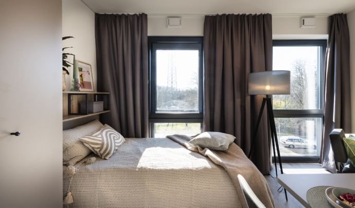 Studio zur Miete 574 € 1 Zimmer 21 m²<br/>Wohnfläche 5.<br/>Geschoss Himmelgeister Straße 270 Bilk Düsseldorf 40225