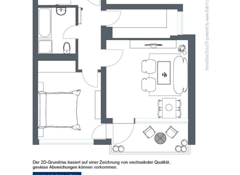 Wohnung zur Miete 652 € 2 Zimmer 58 m²<br/>Wohnfläche 7.<br/>Geschoss Karthäuserstraße 25 Mitte Kassel 34117
