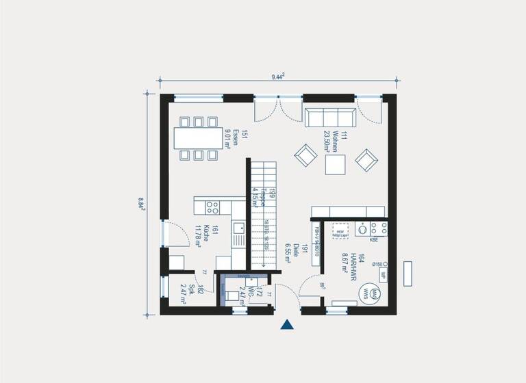 Einfamilienhaus zum Kauf - Neubau provisionsfrei 221.199 € 4 Zimmer 136,1 m²<br/>Wohnfläche 668 m²<br/>Grundstück Zschopau Zschopau 09405