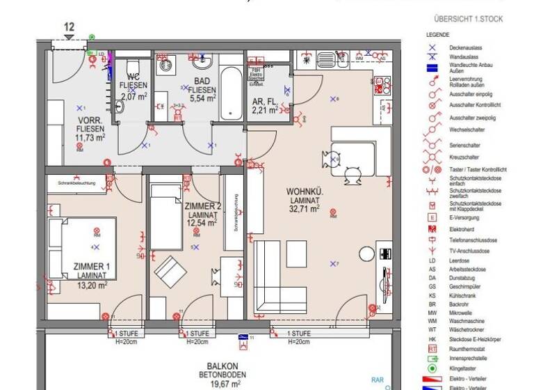 Wohnung zur Miete - Erstbezug 712 € 3 Zimmer 80 m² 1. Geschoss Bahnhofstraße Wieselburg 3250
