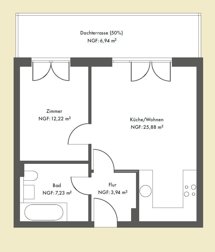 Wohnung zum Kauf 269.000 € 2 Zimmer 56,2 m²<br/>Wohnfläche 4.<br/>Geschoss ab sofort<br/>Verfügbarkeit Pölnitzweg 126 Buch Berlin 13125