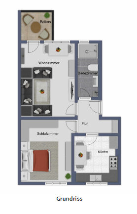 Studio zur Miete 1.569 € 2 Zimmer 57 m²<br/>Wohnfläche Steglitz Berlin 12169