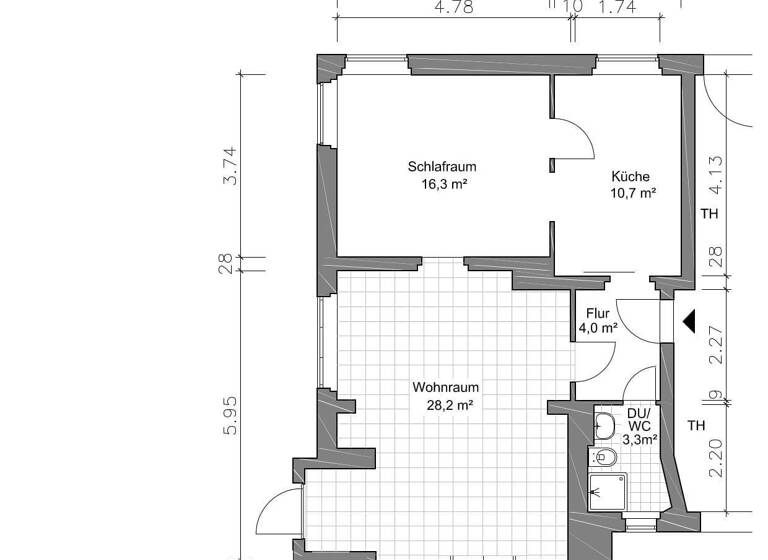 Wohnung zur Miete 375 € 2 Zimmer 62,5 m² EG Goethestraße 2 Altenburg 04600
