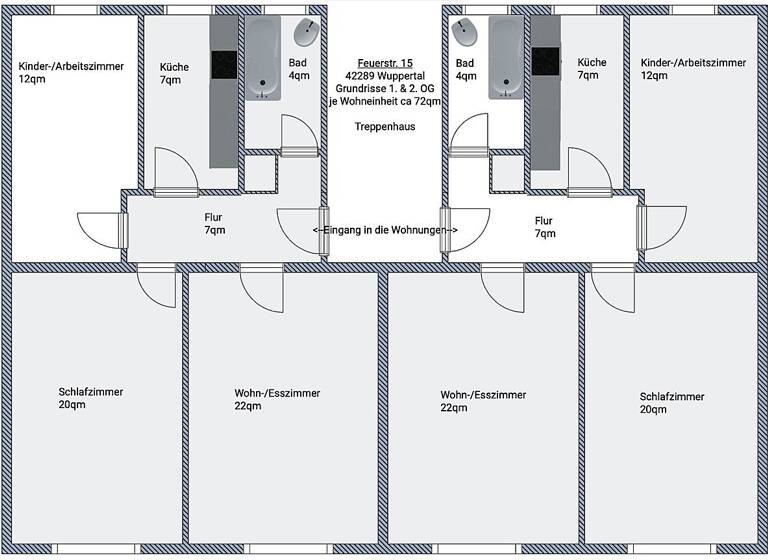 Wohnung zur Miete 500 € 3 Zimmer 72 m² 2. Geschoss frei ab 01.06.2026 Barmen Wuppertal 42289