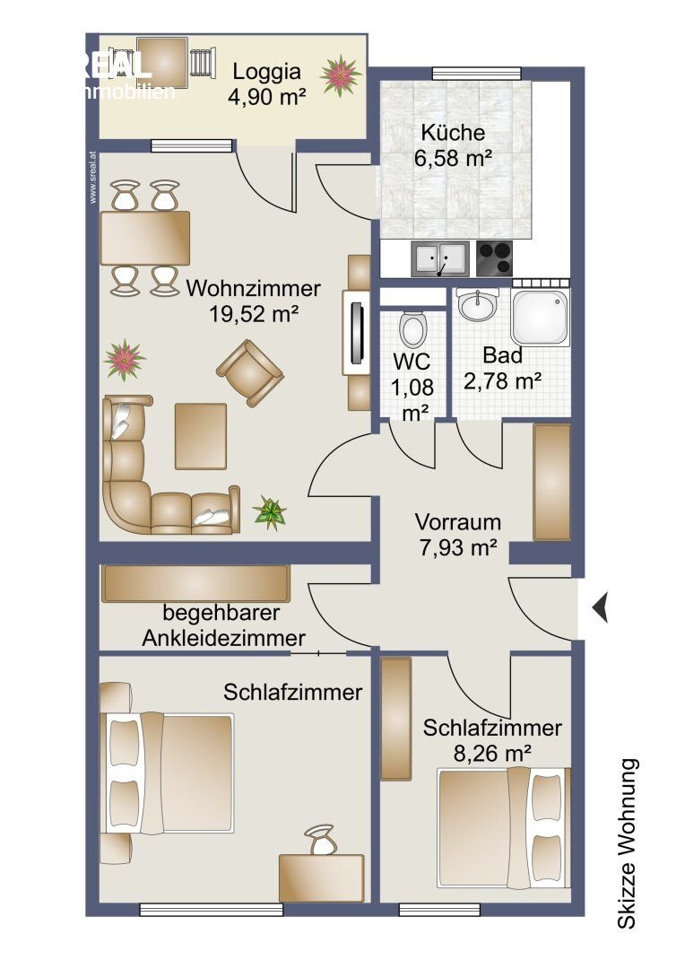 Wohnung zum Kauf 199.000 € ab sofort<br/>Verfügbarkeit Korneuburg 2100