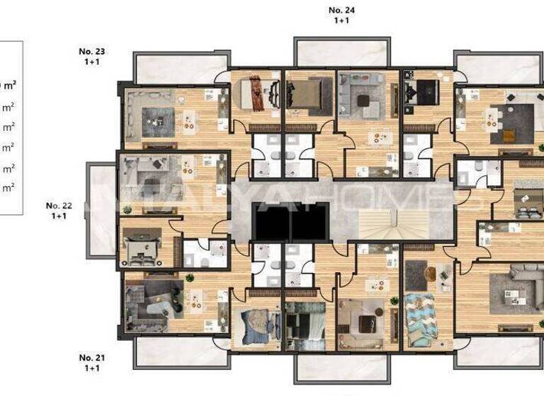 Penthouse zum Kauf 195.000 € 3 Zimmer 121 m² EG Antalya 07460