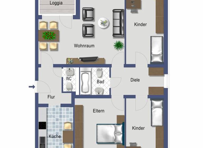 Wohnung zum Kauf provisionsfrei 294.500 € 4 Zimmer 93 m² 1. Geschoss Lichtenbroich Düsseldorf 40472