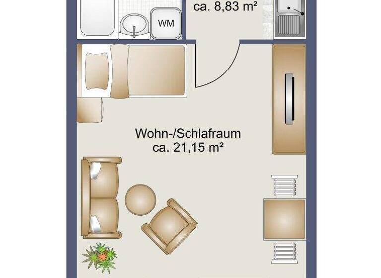 Studio zum Kauf 129.500 € 1 Zimmer 32,7 m² 3. Geschoss Innere Stadt Klagenfurt,06.Bez.:Völkermarkt.Vorst. 9020