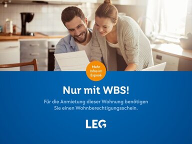 Wohnung zur Miete nur mit Wohnberechtigungsschein 350,33 € 3 Zimmer 77 m² 4. Geschoss frei ab 01.11.2024 Germaniastraße 34 Methler Kamen 59174