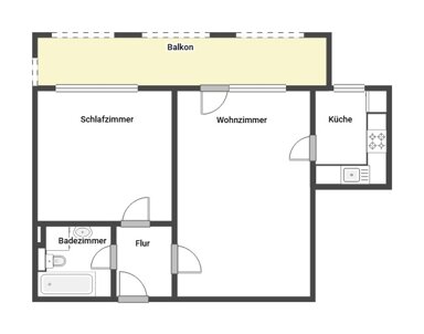 Wohnung zum Kauf 195.000 € 2 Zimmer 57,5 m² 2. Geschoss Flörsheim Flörsheim am Main 65439