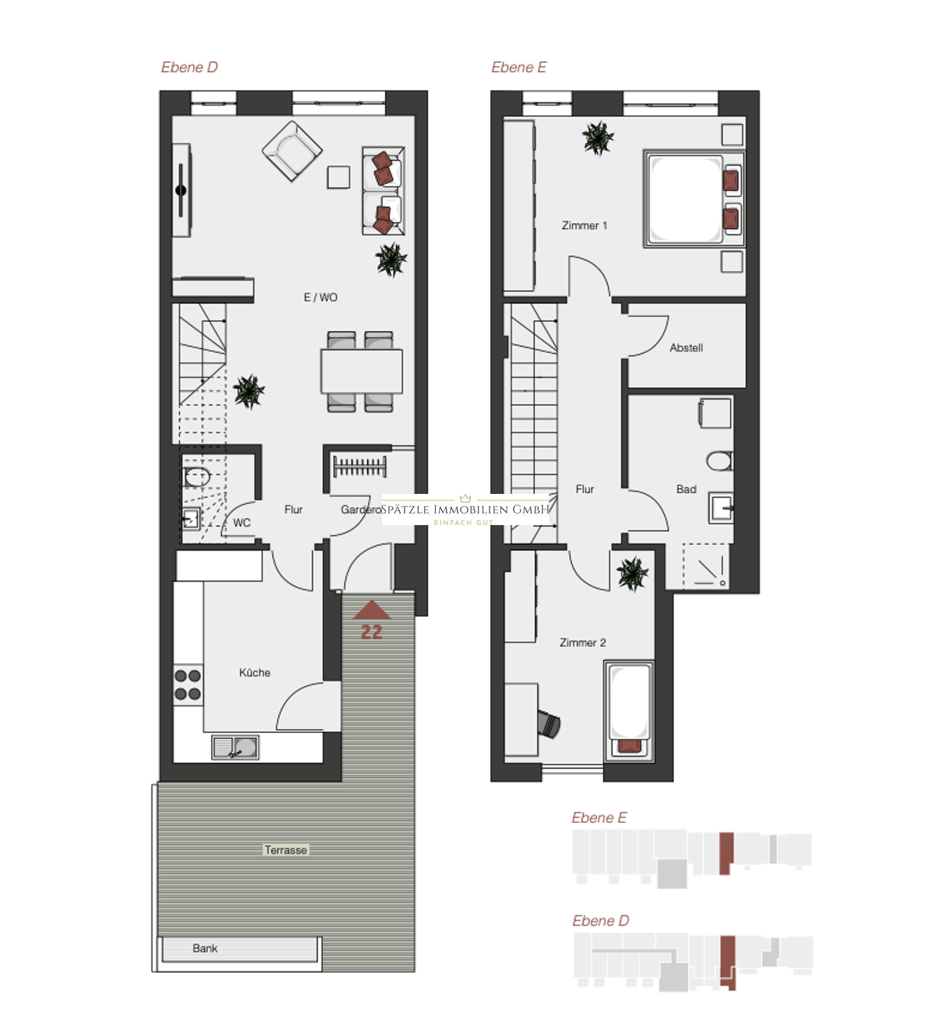 Wohnung zur Miete 1.264 € 3 Zimmer 101,1 m²<br/>Wohnfläche EG<br/>Geschoss Maulbronn Maulbronn 75433