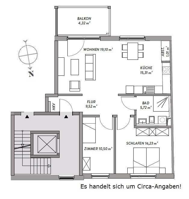 Wohnung zur Miete 1.045 € 3 Zimmer 82 m²<br/>Wohnfläche 1.<br/>Geschoss 01.11.2024<br/>Verfügbarkeit St. Lorenz - Süd Lübeck / Sankt Lorenz Süd 23558