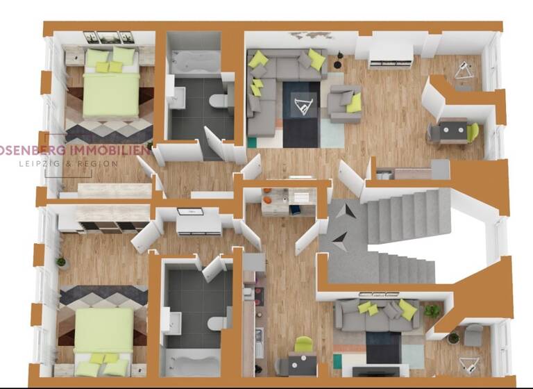 Wohnung zum Kauf 269.900 € 3 Zimmer 101 m²<br/>Wohnfläche 2.<br/>Geschoss Lipsiusstraße 6 WE05 + WE06 Reudnitz-Thonberg Leipzig 04317