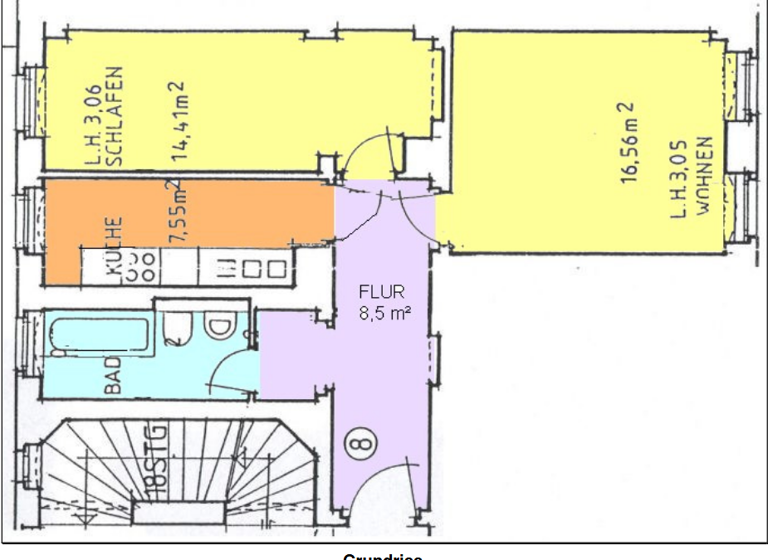 Wohnung zur Miete 490 € 2 Zimmer 56 m² 2. Geschoss frei ab sofort Maxim-Gorki-Straße 72 Pieschen-Nord/Trachenberge Dresden 01129
