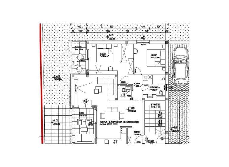 Wohnung zum Kauf 264.000 € 2 Zimmer 80 m² Split