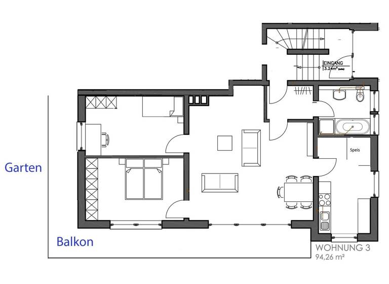 Wohnung zur Miete 980 € 3 Zimmer 94 m² Geschoss EG/3 frei ab sofort Erlabrunn 97250