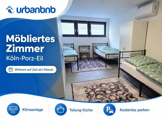 WG-Zimmer zur Miete auf Zeit 890 € 24 m² frei ab 29.01.2027 Kopenhagener Str. Po Porz Köln 51149