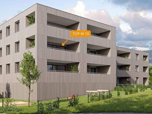Terrassenwohnung zum Kauf - Erstbezug provisionsfrei 445.000 € 3 Zimmer 64,7 m² 2. Geschoss Baldebrechtgasse 1 Rankweil 6830