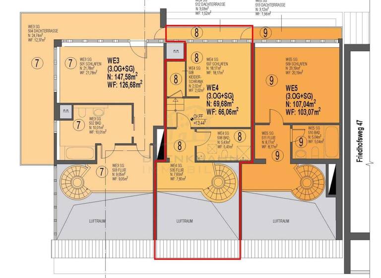 Maisonette zum Kauf 244.422 € 2 Zimmer 66,1 m² 3. Geschoss frei ab sofort Kröpeliner Tor-Vorstadt Rostock 18057