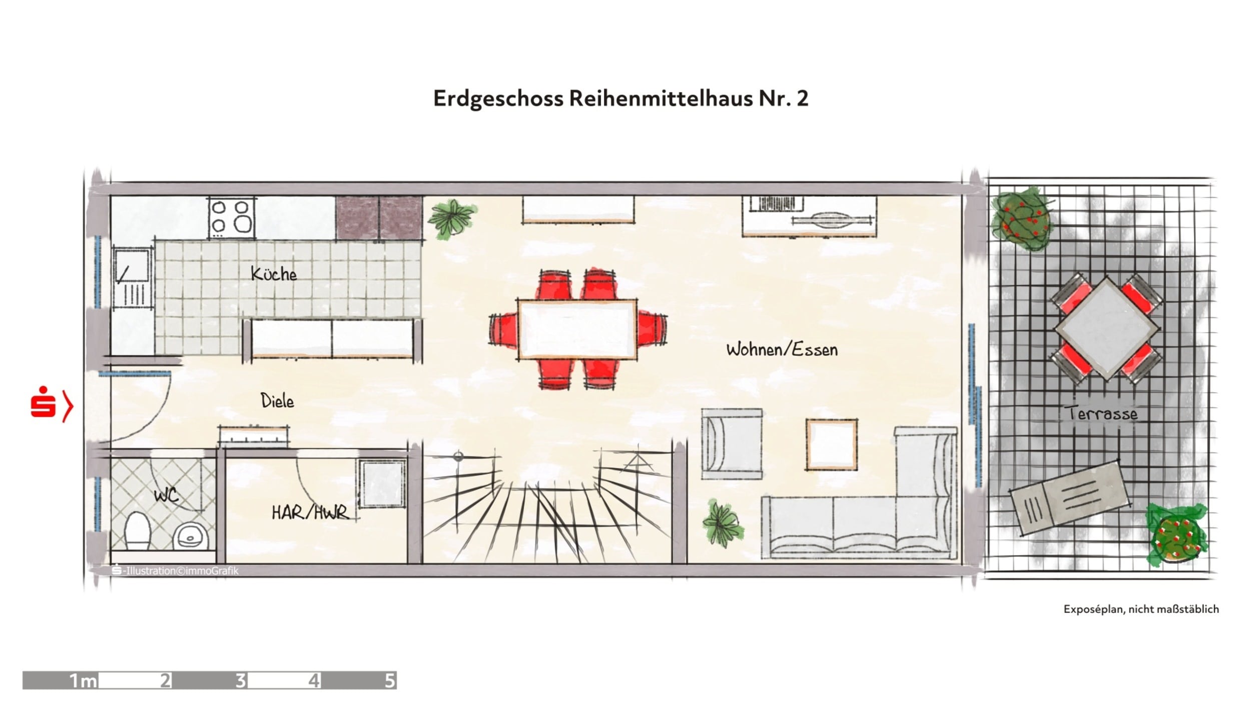 Reihenmittelhaus zum Kauf provisionsfrei 520.000 € 4 Zimmer 134,8 m²<br/>Wohnfläche 751 m²<br/>Grundstück Atzbach Lahnau 35633