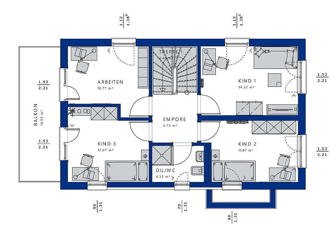 Einfamilienhaus zum Kauf 713.739 € 6 Zimmer 169 m²<br/>Wohnfläche 738 m²<br/>Grundstück Kolonie Neuasseln Dortmund 44309