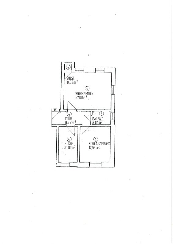 Wohnung zur Miete 374 € 2 Zimmer 68 m²<br/>Wohnfläche 1.<br/>Geschoss Nordvorstadt 152 Zwickau 08058