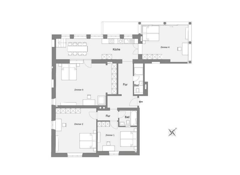 Studio zur Miete Wohnen auf Zeit 680 € 1 Zimmer 26,2 m² frei ab 01.04.2026 Dachau 85221