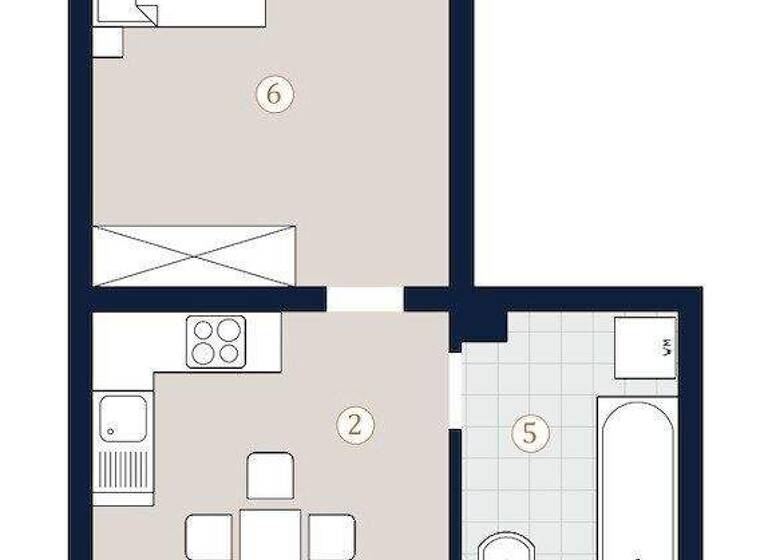 Wohnung zum Kauf - Erstbezug 383.000 € 2 Zimmer 53,6 m² Leibenfrostgasse Wien 1040