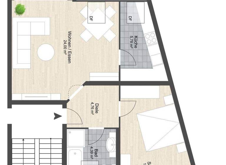 Wohnung zum Kauf 219.000 € 2 Zimmer 60 m² 2. Geschoss Ravolzhausen Neuberg 63543