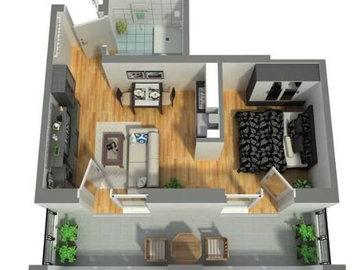 Wohnung zur Miete - Erstbezug 577 € 2 Zimmer 44 m² Königsee Königsee-Rottenbach 07426