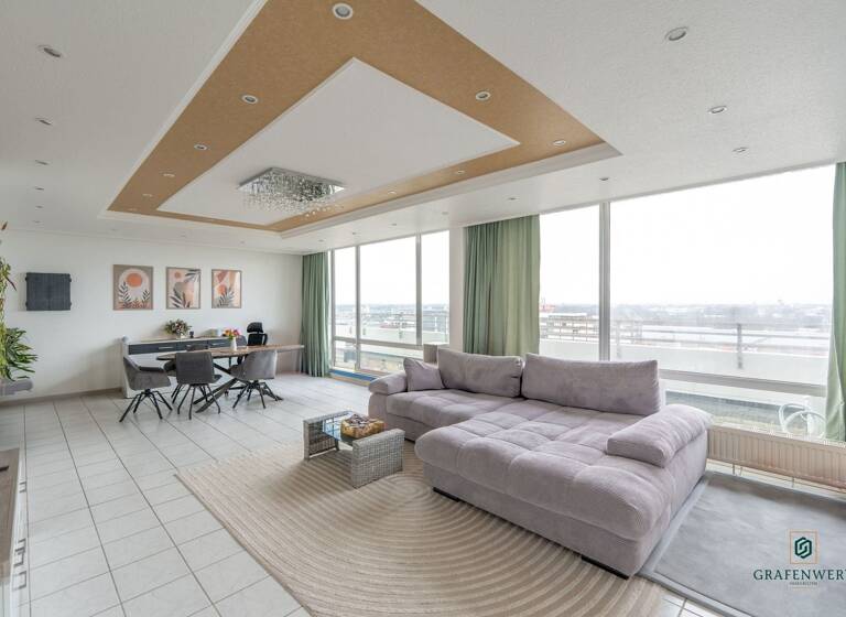 Penthouse zum Kauf 469.000 € 3 Zimmer 182 m²<br/>Wohnfläche 15.<br/>Geschoss Hammfeld Neuss 41460