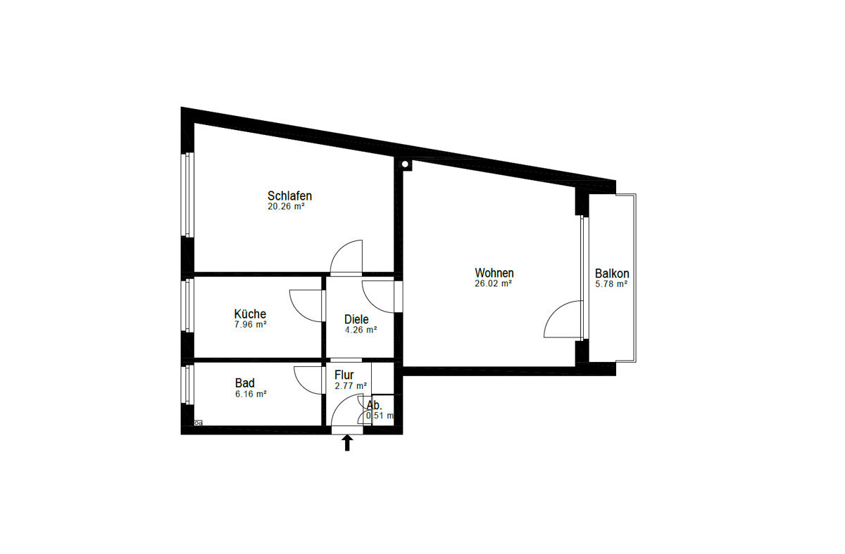 Wohnung zum Kauf 293.000 € 2 Zimmer 70,8 m²<br/>Wohnfläche Eilbek Hamburg-Eilbek 22089