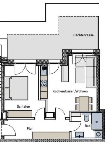 Penthouse zum Kauf provisionsfrei 296.600 € 2 Zimmer 55,2 m²<br/>Wohnfläche Trier-West 1 Trier 54294