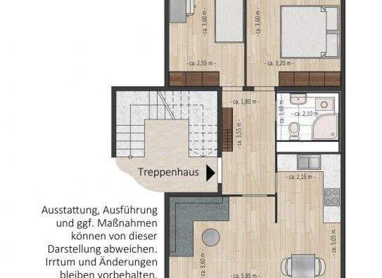 Wohnung zur Miete 405 € 3 Zimmer 58,6 m² 4. Geschoss frei ab 01.07.2026 Bauhofstraße 21 Innenstadt Dessau-Roßlau 06842