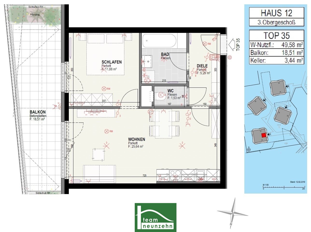 Wohnung zur Miete 571 € 2 Zimmer 49,3 m²<br/>Wohnfläche 3.<br/>Geschoss 01.04.2025<br/>Verfügbarkeit Olga-Rudel-Zeynek-Gasse 12 Straßgang Graz 8054